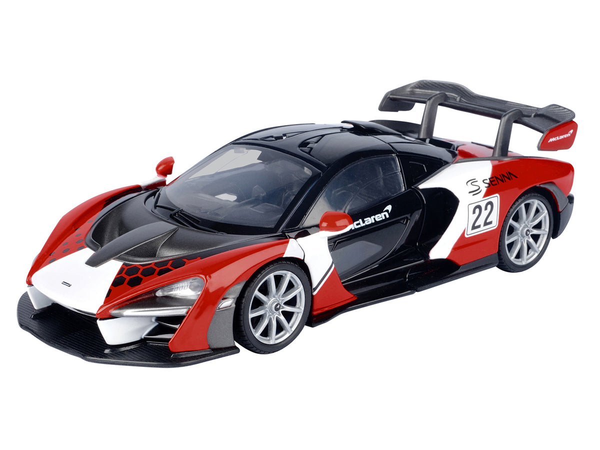 McLaren Senna #22 Black with Red and White Graphics "GT Racing" Series 1/24 Diecast Model Car by Motormax - image 2