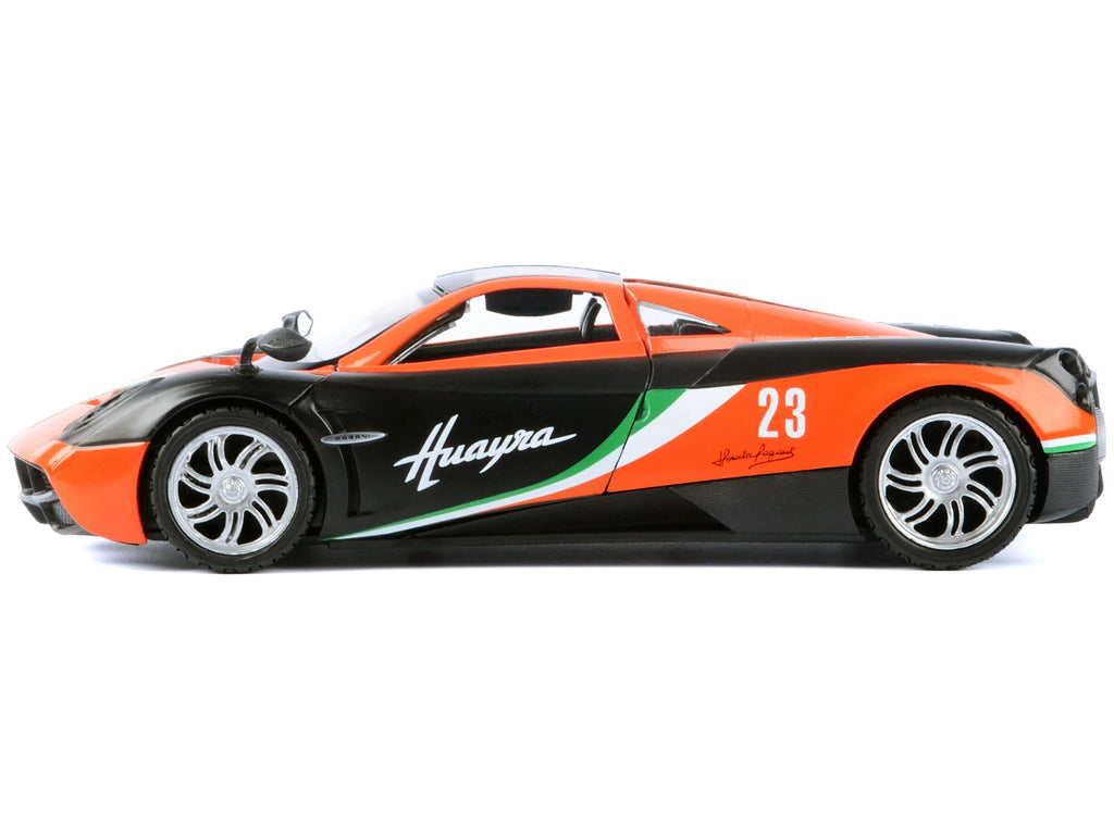 Pagani Huayra #23 Orange and Black with Stripes "GT Racing" Series 1/24 Diecast Model Car by Motormax - image 2