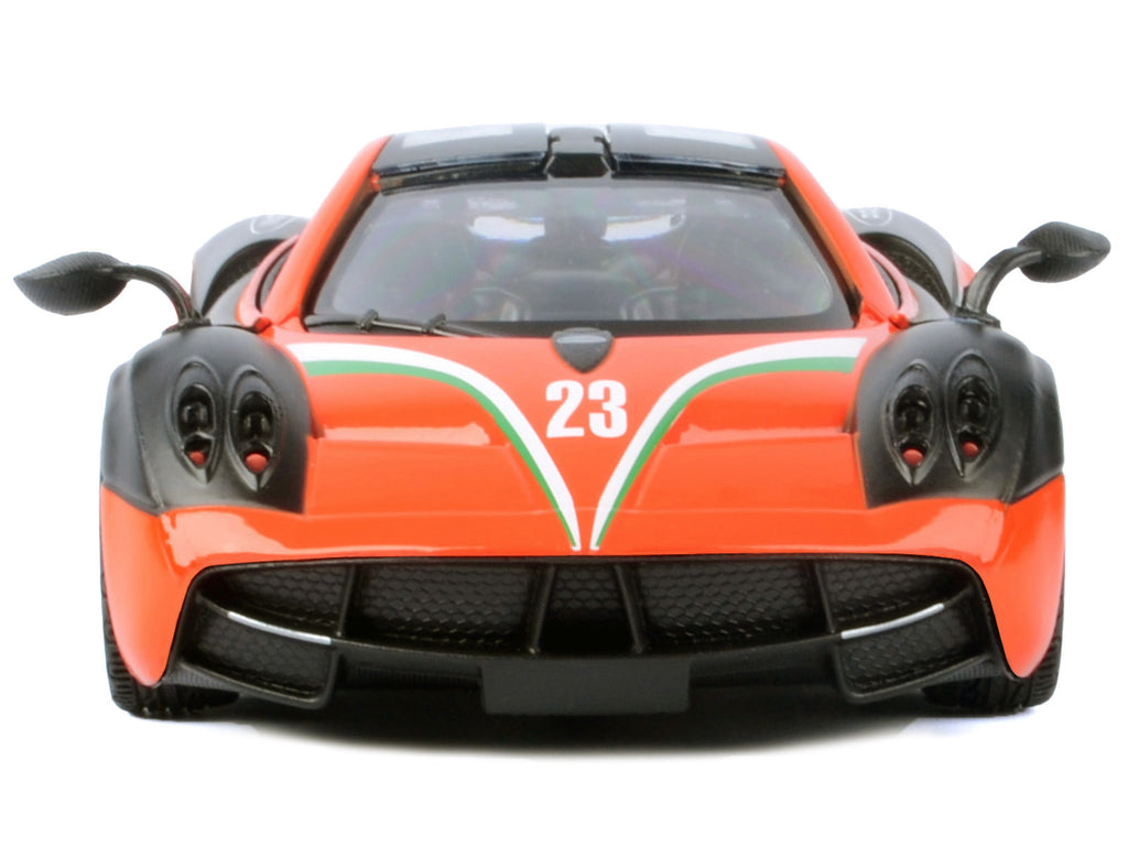 Pagani Huayra #23 Orange and Black with Stripes "GT Racing" Series 1/24 Diecast Model Car by Motormax - image 3
