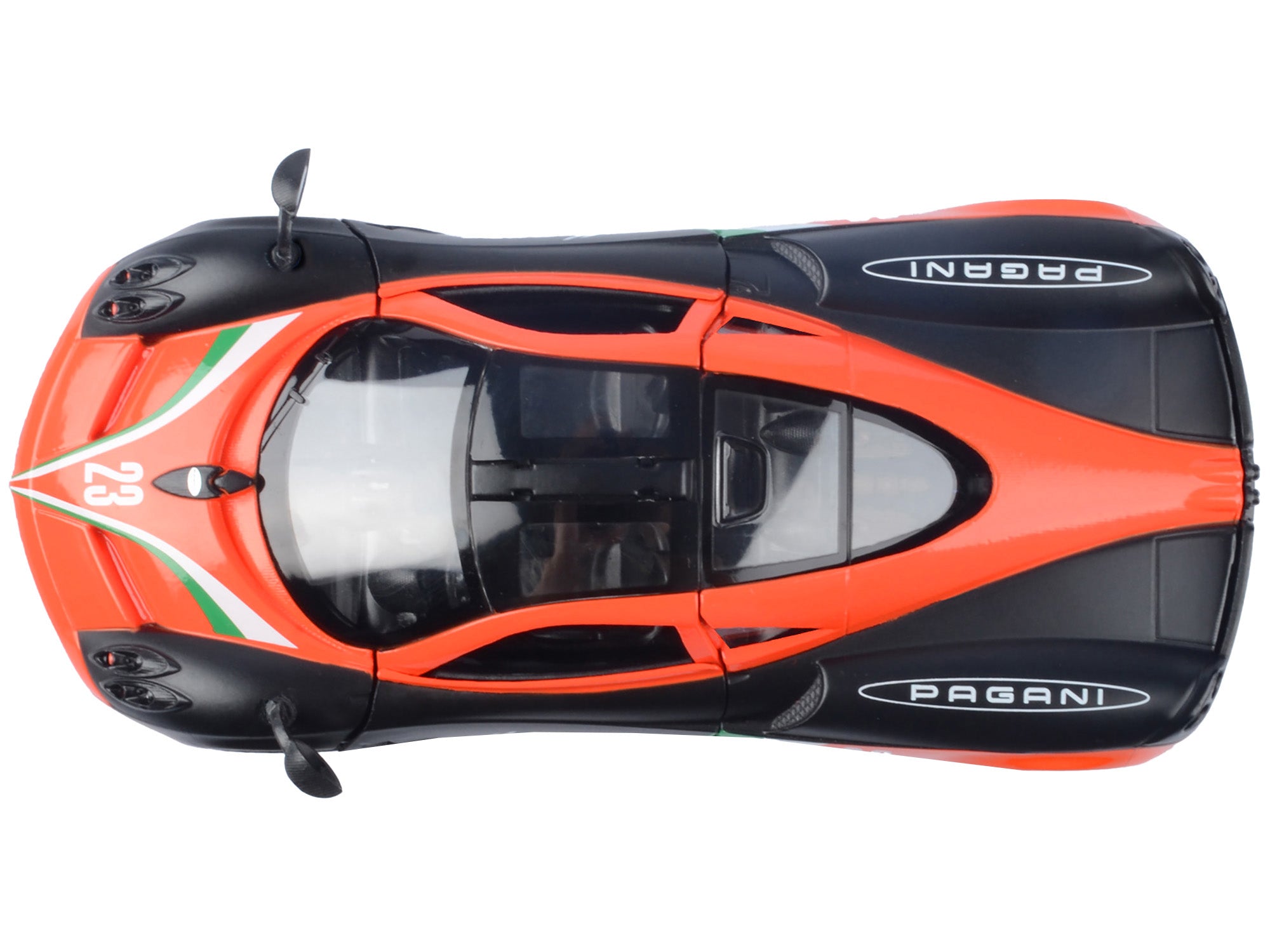Pagani Huayra #23 Orange and Black with Stripes "GT Racing" Series 1/24 Diecast Model Car by Motormax - image 5