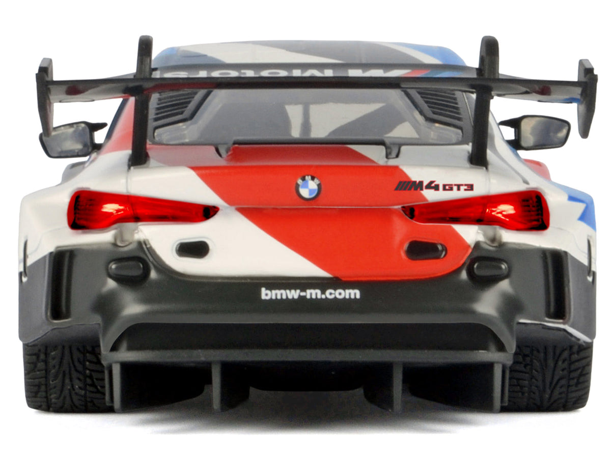 BMW M4 GT3 #1 White with Black Blue and Red Graphics "GT Racing" Series 1/24 Diecast Model Car by Motormax - image 3