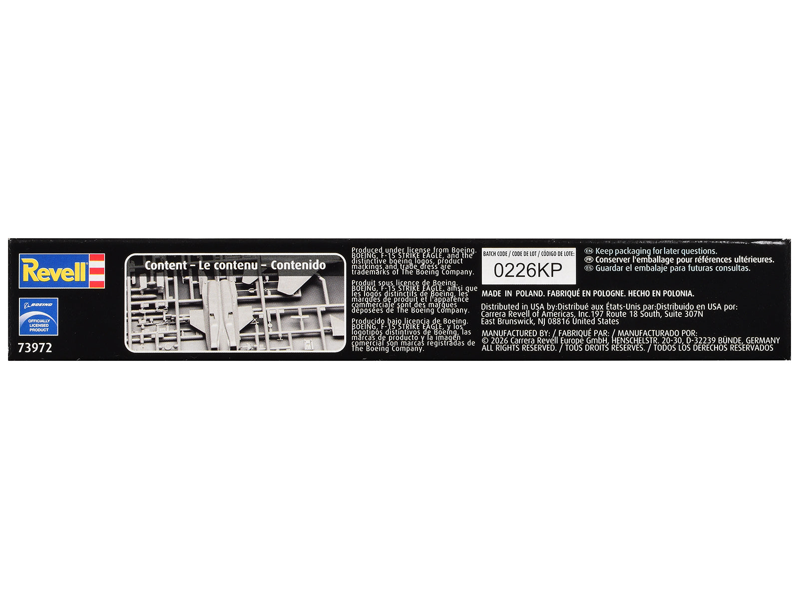 Level 4 Model Kit F-15E Strike Eagle Aircraft All-Included Kit 1/72 Scale Model by Revell