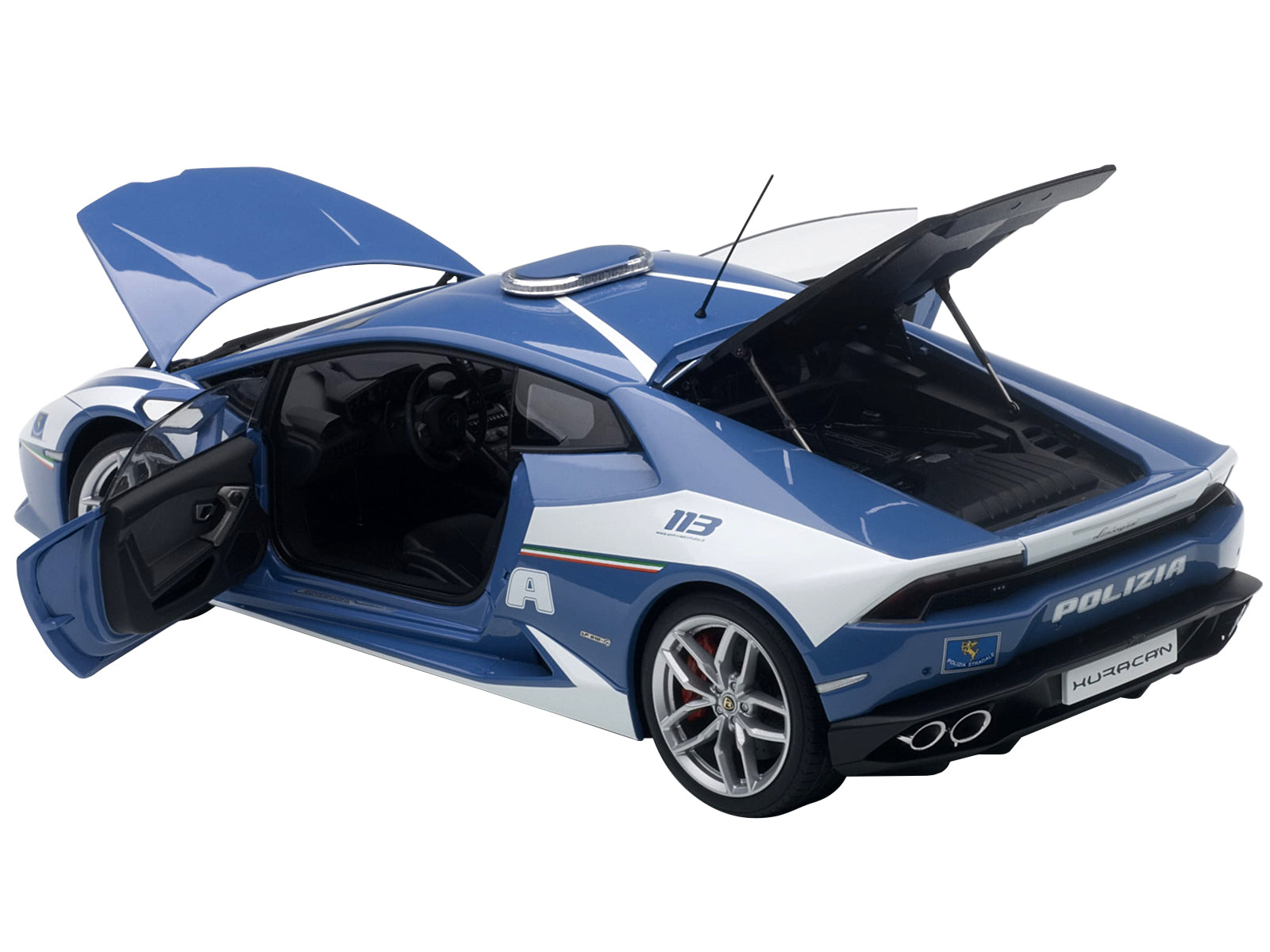 Lamborghini Huracan LP610 Police Car 1/18 Model Car by Autoart - image 2