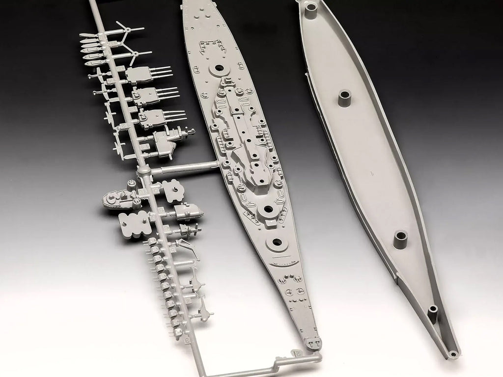 Level 4 Model Kit Battleship U.S.S. New Jersey All-Included Kit 1/1200 Scale Model by Revell