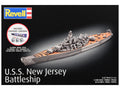 Level 4 Model Kit Battleship U.S.S. New Jersey All-Included Kit 1/1200 Scale Model by Revell