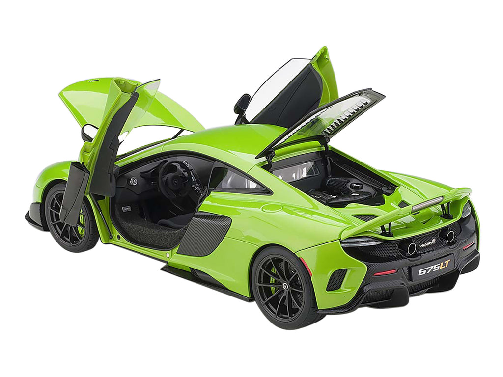 Mclaren 675LT Napier Green with Black Wheels 1/18 Model Car by Autoart - image 2