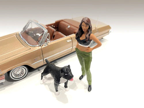 "Lowriderz" Figurine IV and a Dog for 1/18 Scale Models by American Diorama - image 3