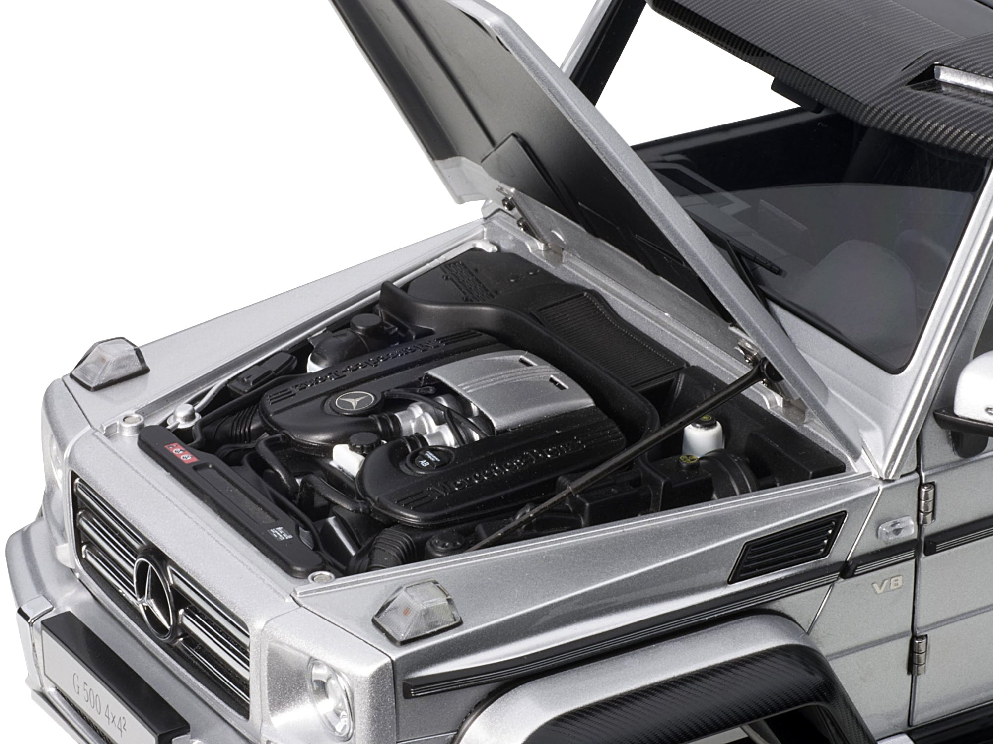 Mercedes Benz G500 4X4 2 Silver 1/18 Model Car by Autoart - image 2