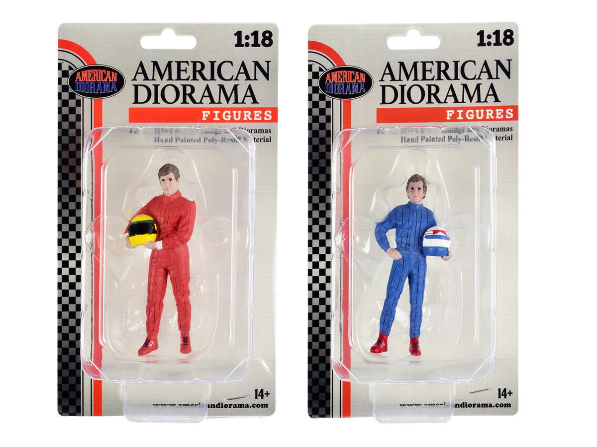 "Racing Legends" 80's Figures A and B Set of 2 for 1/18 Scale Models by American Diorama - image 4