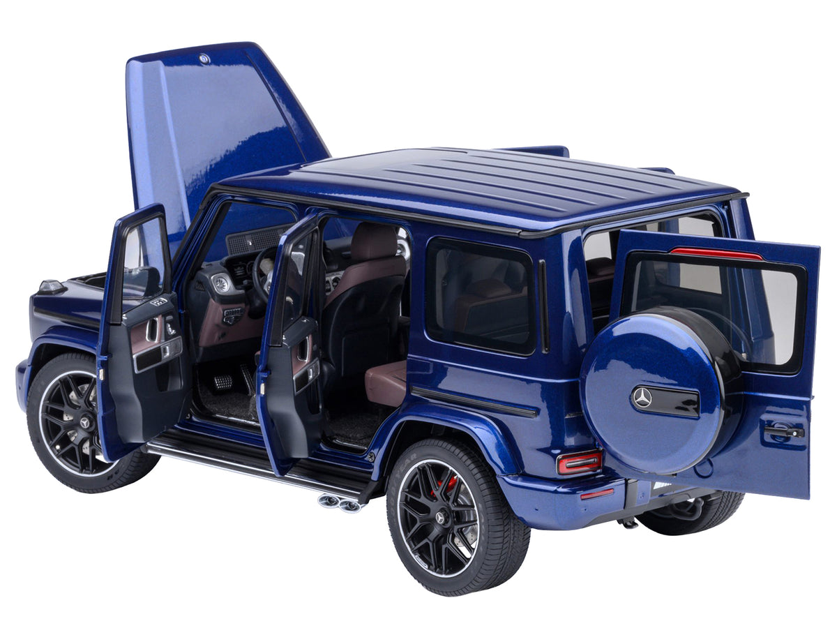 2019 Mercedes-Benz AMG G63 Brilliant Blue Metallic 1/18 Model Car by Autoart - image 2