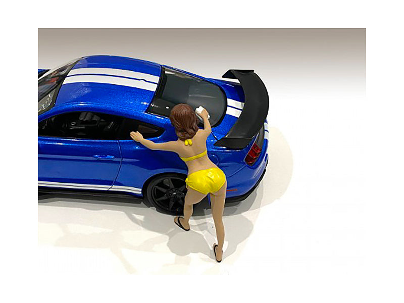 Stephanie Bikini Car Wash Girl Figurine for 1/18 Scale Models by American Diorama - image 3