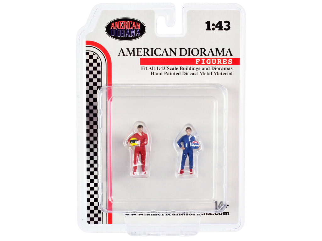 "Racing Legends" 80's Set of 2 Diecast Figures for 1/43 Scale Models by American Diorama - image 4