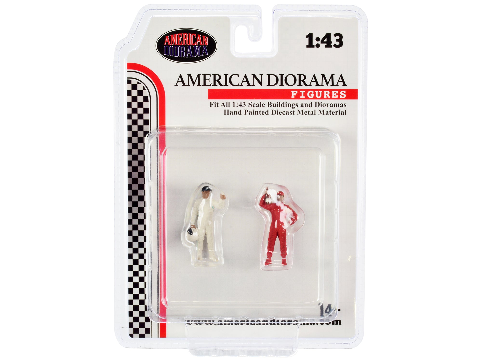"Racing Legends" 2000's Set of 2 Diecast Figures for 1/43 Scale Models by American Diorama - image 4