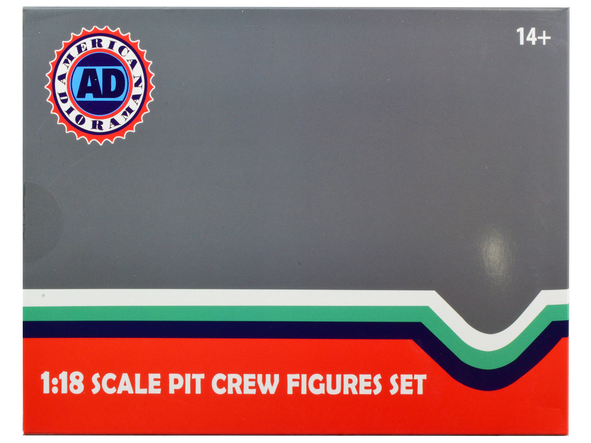 Formula One F1 Pit Crew 7 Figure Set Team Blue Release III for 1/18 Scale Models by American Diorama - image 4
