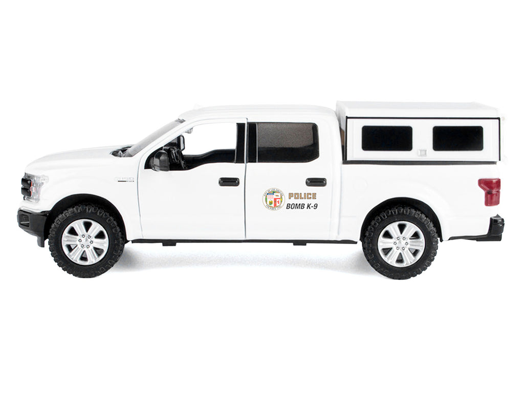 2019 Ford F-150 Lariat Crew Cab Pickup Truck "Los Angeles Police Department Bomb Squad" White "Law Enforcement and Public Service" Series 1/27 Diecast Model Car by Motormax - image 2