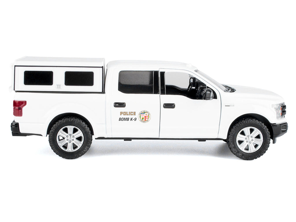 2019 Ford F-150 Lariat Crew Cab Pickup Truck "Los Angeles Police Department Bomb Squad" White "Law Enforcement and Public Service" Series 1/27 Diecast Model Car by Motormax - image 3