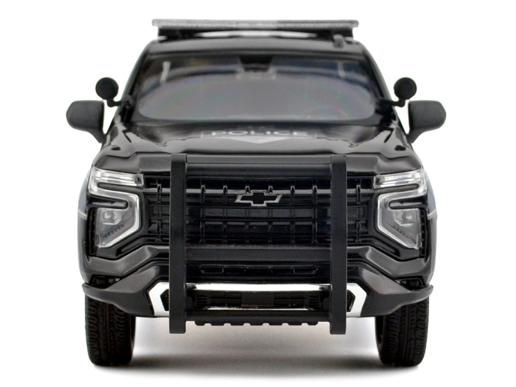 2025 Chevrolet Tahoe PPV "General Motors Police" Black "Custom Builder's Kit - Law Enforcement and Public Service" Series 1/24 Diecast Model Car by Motormax
