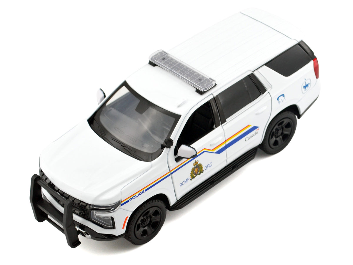 2025 Chevrolet Tahoe PPV with Light Bar "RCMP Royal Canadian Mounted Police" White "Law Enforcement and Public Service" Series 1/24 Diecast Model Car by Motormax - image 5