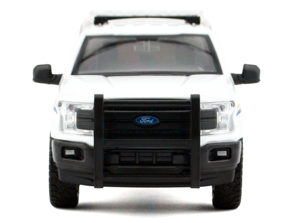 2019 Ford F-150 Lariat Crew Cab Pickup Truck with Camper Box "Royal Canadian Mounted Police" White "Law Enforcement and Public Service" Series 1/27 Diecast Model Car by Motormax