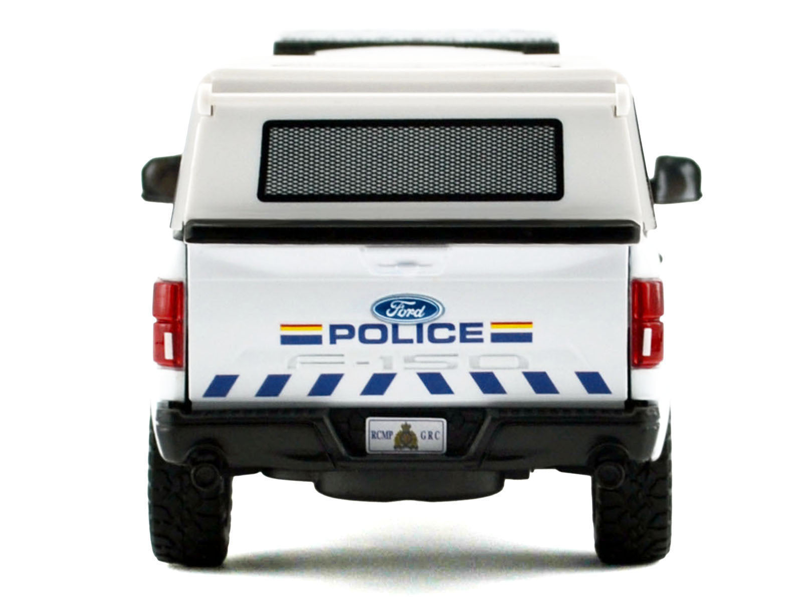 2019 Ford F-150 Lariat Crew Cab Pickup Truck with Camper Box "Royal Canadian Mounted Police" White "Law Enforcement and Public Service" Series 1/27 Diecast Model Car by Motormax