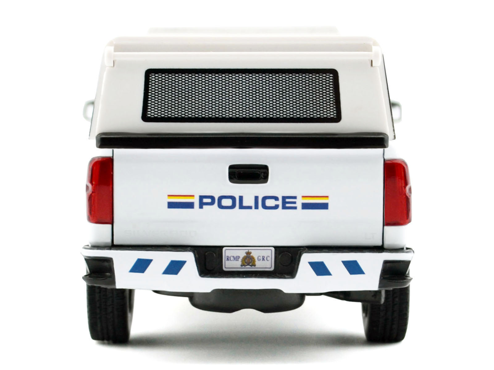 2017 Chevrolet Silverado 1500 LT Z71 Crew Cab Pickup Truck with Camper Box "Royal Canadian Mounted Police" White "Law Enforcement and Public Service" Series 1/27 Diecast Model Car by Motormax