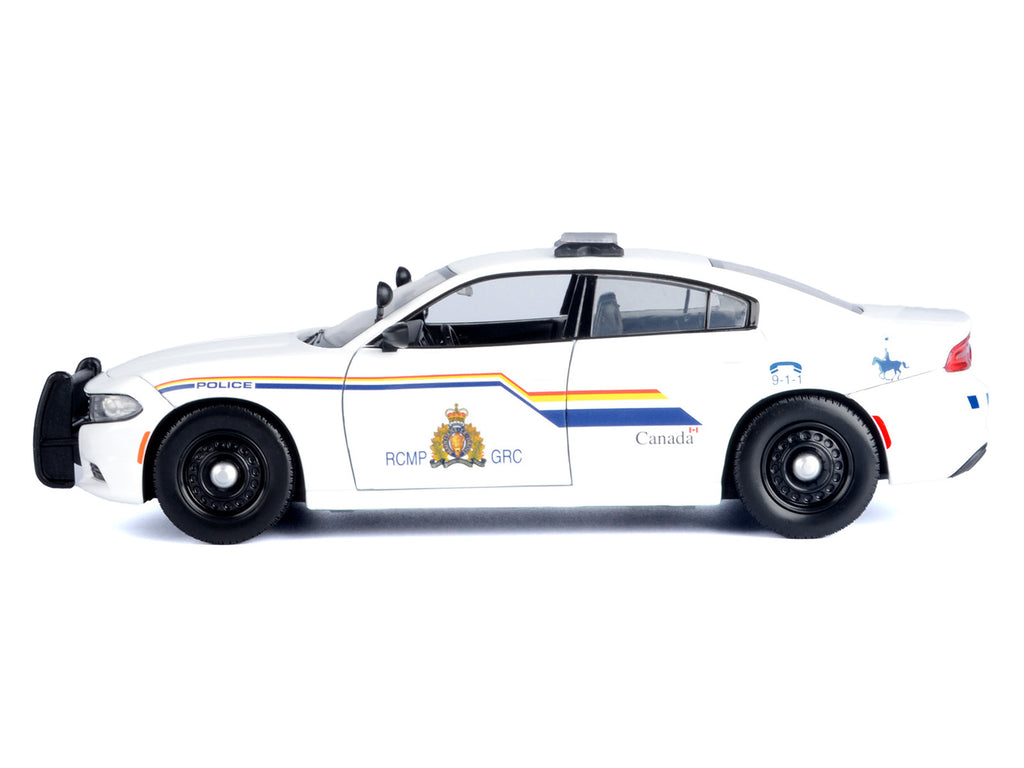 2023 Dodge Charger Pursuit Police Car "RCMP (Royal Canadian Mounted Police)" White "Law Enforcement and Public Service" Series 1/24 Diecast Model Car by Motormax - image 5