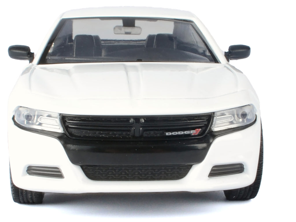2023 Dodge Charger Pursuit Police Car White "Custom Builder's Kit - Law Enforcement and Public Service" Series 1/24 Diecast Model Car by Motormax - image 3