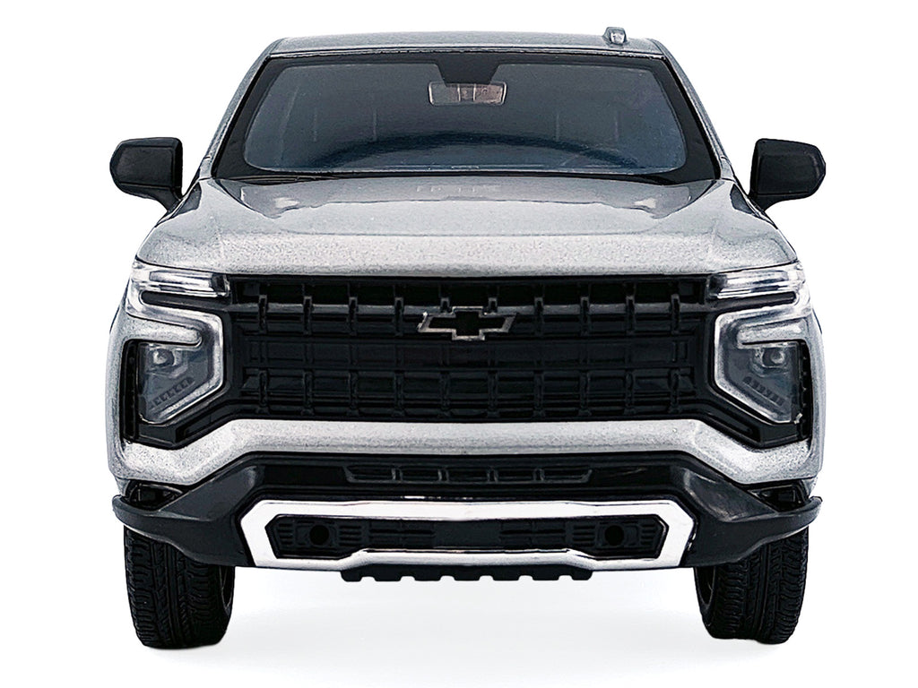 2025 Chevrolet Tahoe PPV Silver Metallic "Custom Builder's Kit - Law Enforcement and Public Service" Series 1/24 Diecast Model Car by Motormax - image 4
