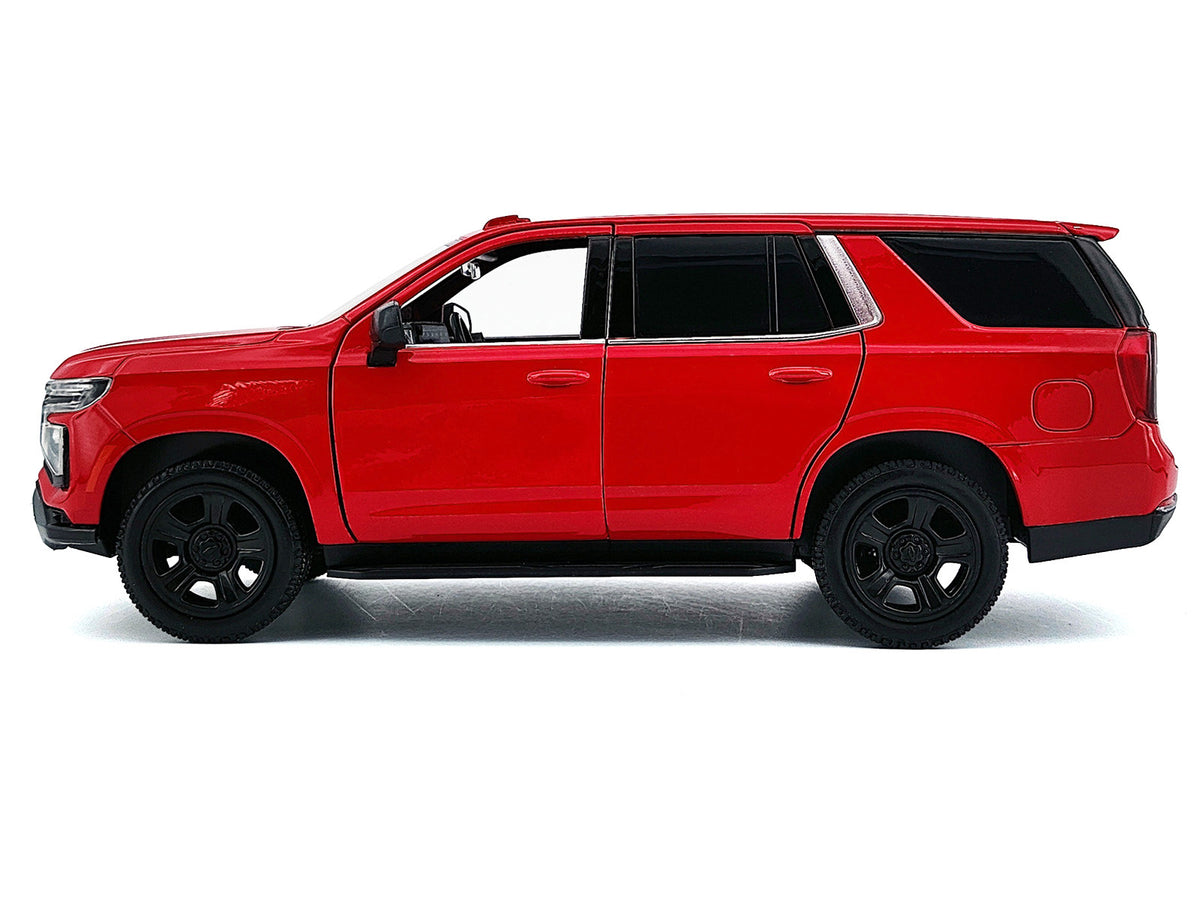 2025 Chevrolet Tahoe PPV Red "Custom Builder's Kit - Law Enforcement and Public Service" Series 1/24 Diecast Model Car by Motormax - image 3