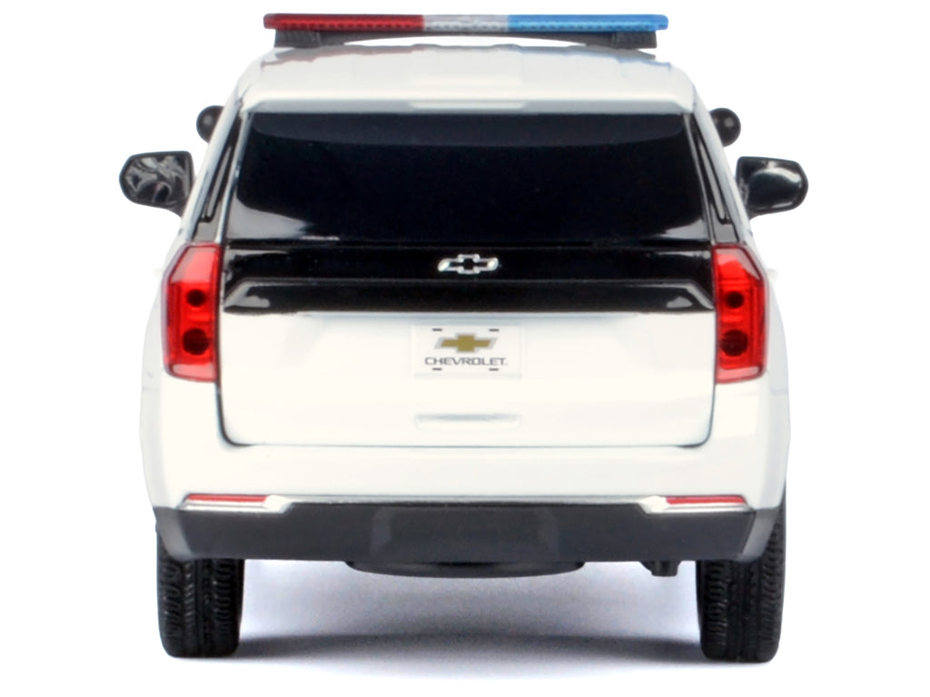 2025 Chevrolet Tahoe PPV White "Custom Builder's Kit - Law Enforcement and Public Service" Series 1/24 Diecast Model Car by Motormax - image 5