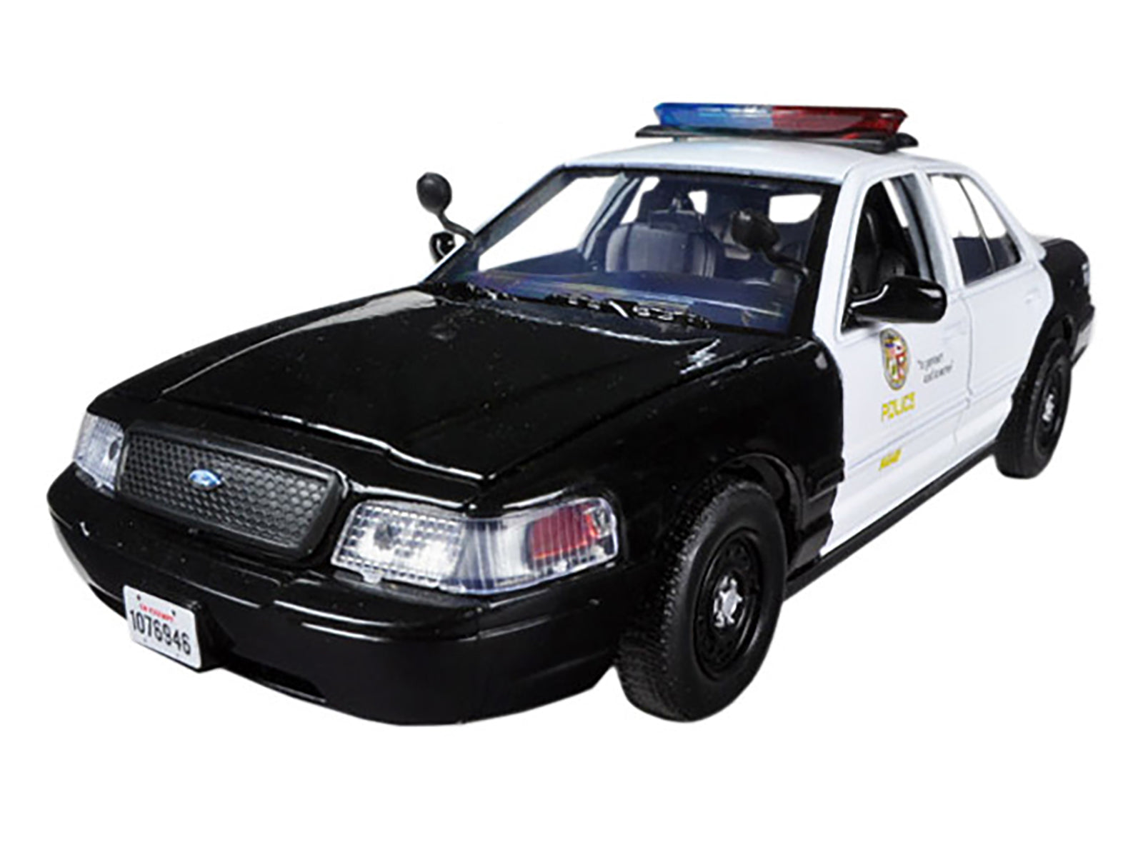 2010 Ford Crown Victoria LAPD Los Angeles Police Department Car 1/24 Diecast Car Model by Motormax - image 2