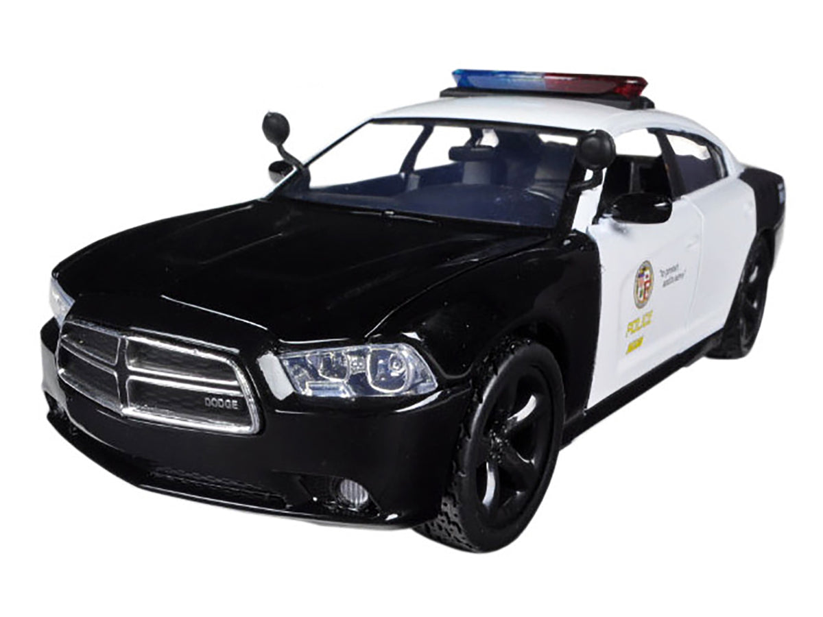 2011 Dodge Charger Pursuit LAPD Los Angeles Police Department Car 1/24 Diecast Car Model by Motormax - image 2