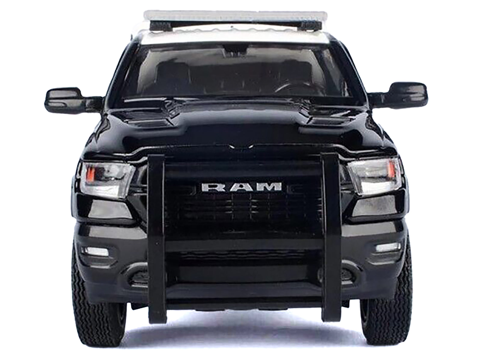 2019 RAM 1500 Laramine Crew Cab Pickup Truck "California Highway Patrol" Black and White with Truck Bed Camper "Law Enforcement and Public Service" Series 1/27 Diecast Model Car by Motormax - image 3