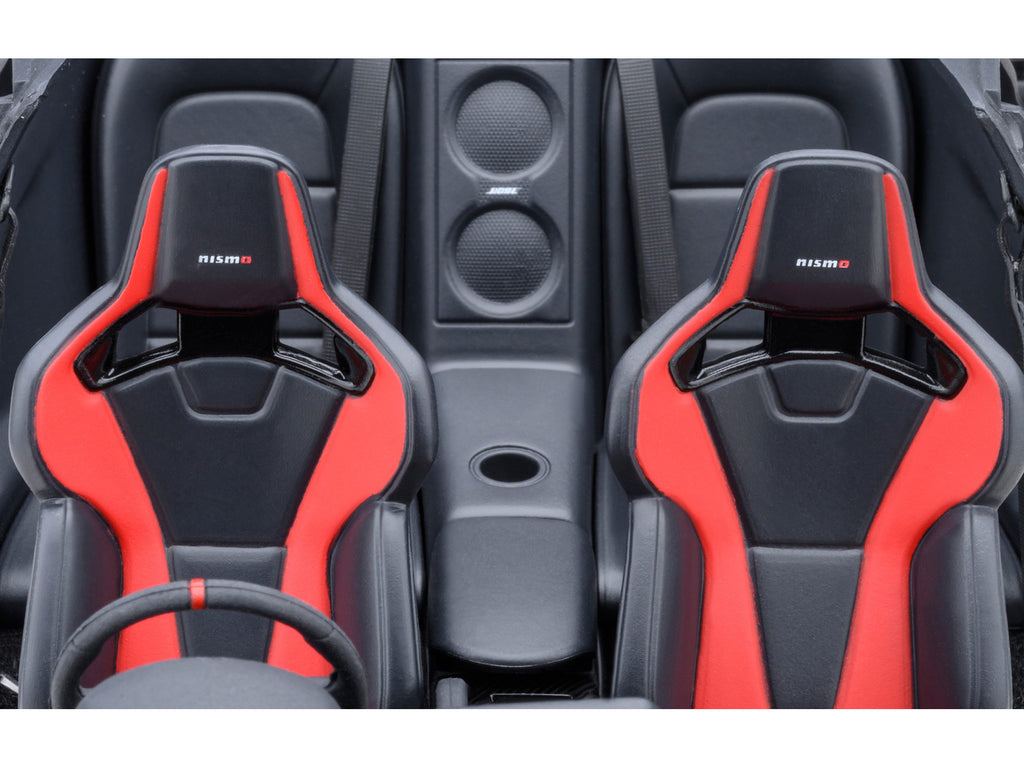 2022 Nissan GT-R (R35) Nismo Special Edition RHD (Right Hand Drive) Nismo Stealth Gray with Carbon Hood and Top 1/18 Model Car by Autoart - image 2