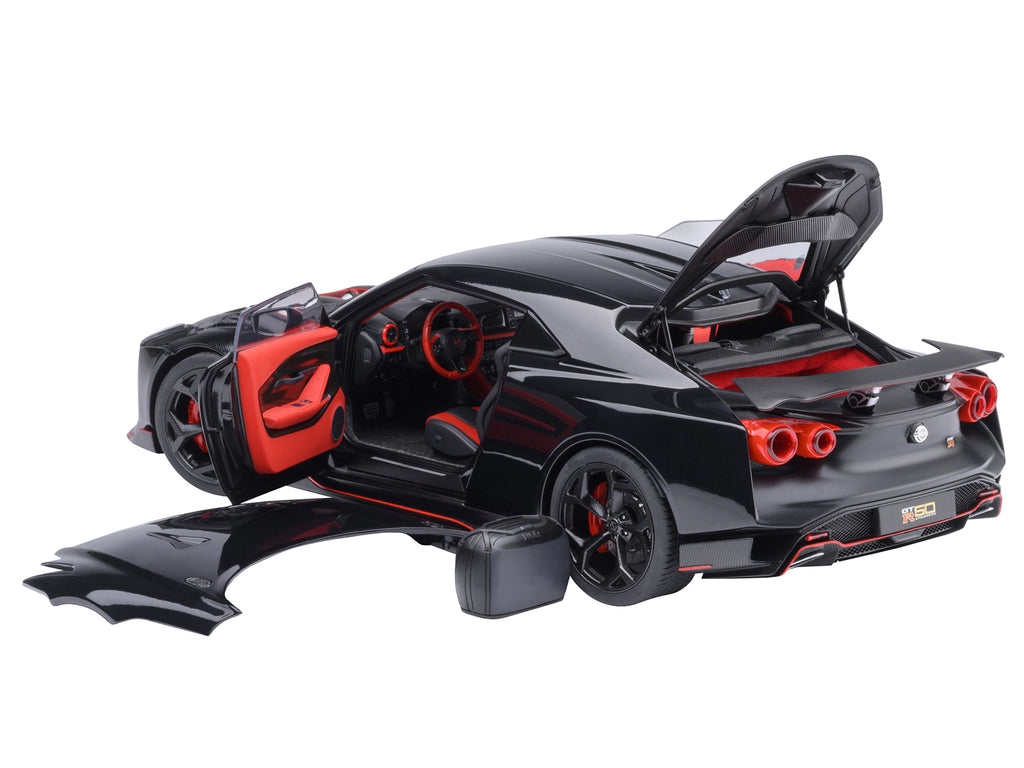 Nissan GT-R50 By ItalDesign Black and Matt Black 1/18 Model Car by Autoart - image 2
