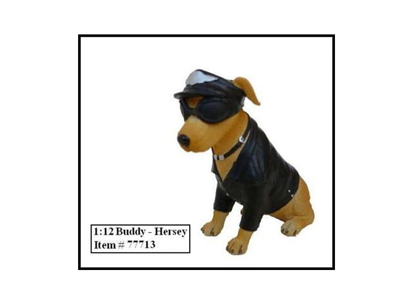 Biker's Dog "Buddy Hersey" Figure For 1:12 Models by American Diorama - image 2