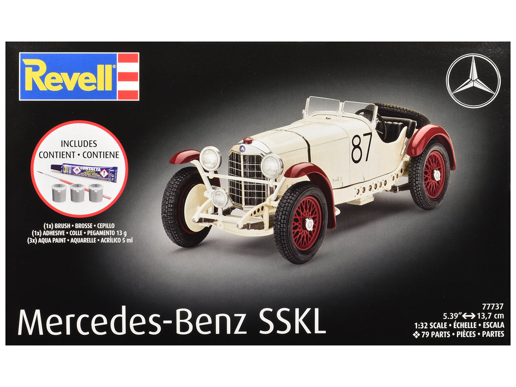 Level 4 Model Kit Mercedes-Benz SSKL All-Included Kit 1/32 Scale Model by Revell