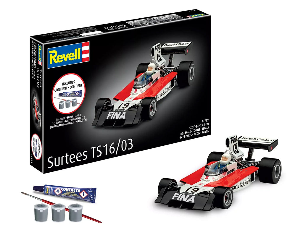 Level 5 Model Kit Surtees TS16/03 All-Included Kit 1/32 Scale Model by Revell