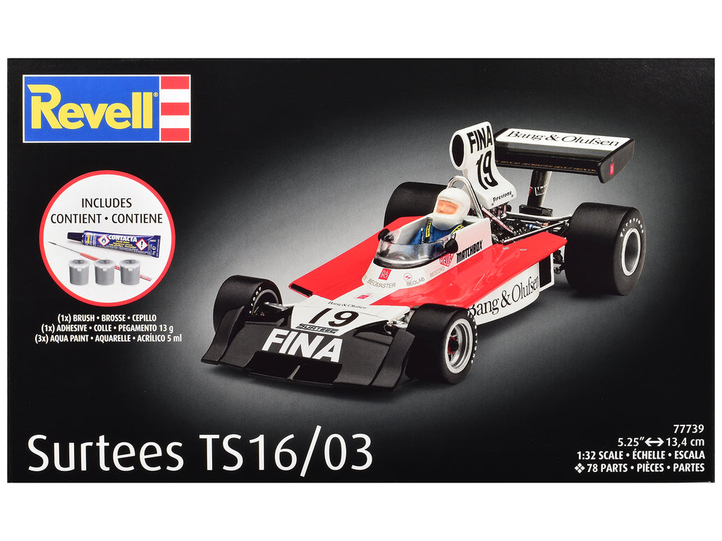 Level 5 Model Kit Surtees TS16/03 All-Included Kit 1/32 Scale Model by Revell