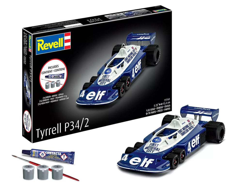Level 5 Model Kit Tyrrell P34/2 All-Included Kit 1/32 Scale Model by Revell