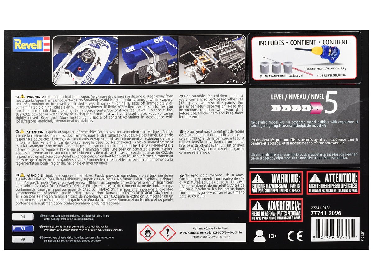 Level 5 Model Kit Tyrrell P34/2 All-Included Kit 1/32 Scale Model by Revell