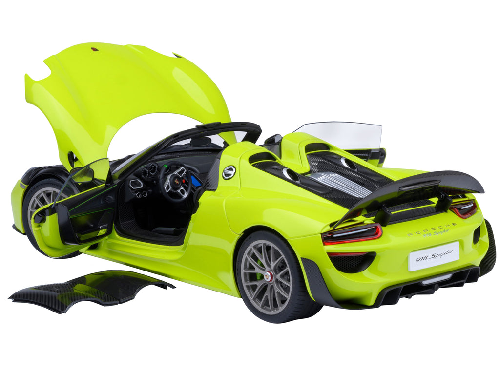 Porsche 918 Spyder "Weissach Package" Acid Green 1/18 Model Car by Autoart - image 2