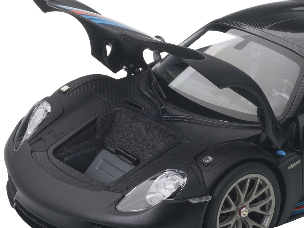 Porsche 918 Spyder Weissach Package Black/ Martini Livery #15 1/18 Model Car  by Autoart - image 3
