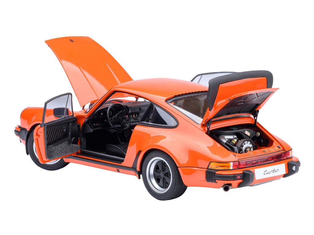 Porsche 911 Turbo 3.0 (930) Continental Orange 1/18 Model Car by Autoart - image 3