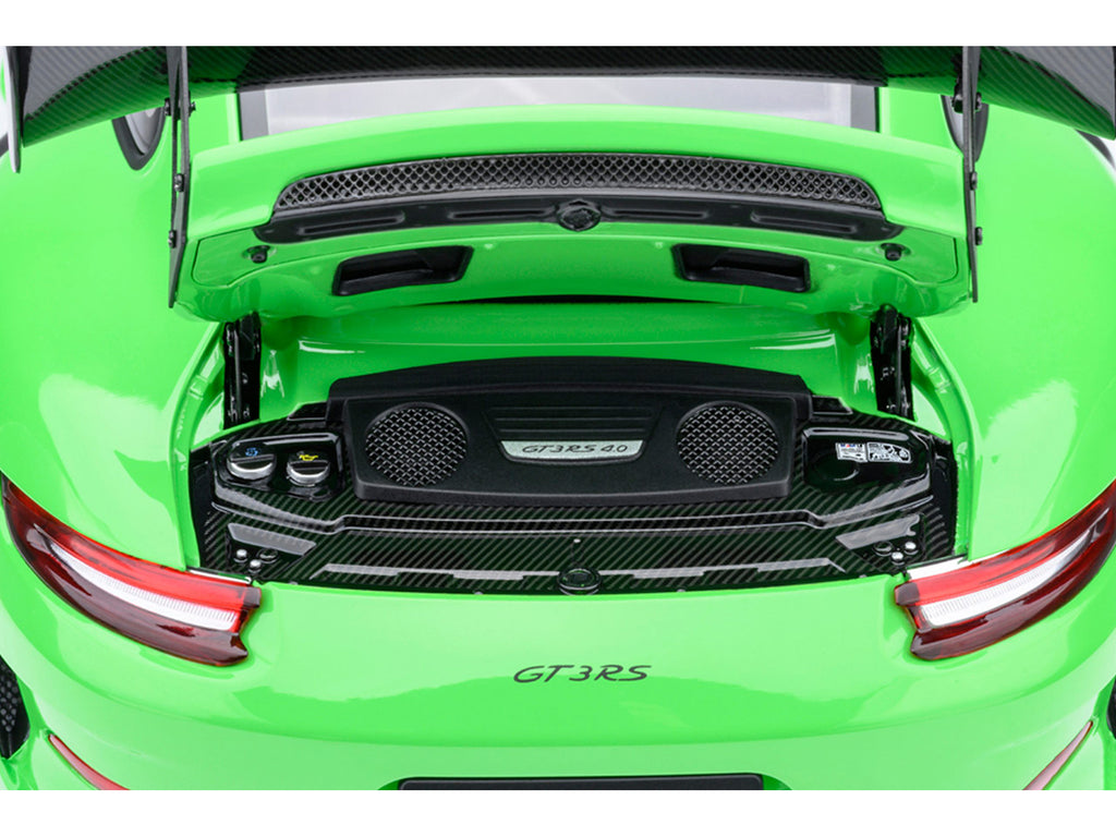 Porsche 911 (991.2) GT3 RS Weissach Lizard Green with Carbon Hood and Top 1/18 Model Car by Autoart - image 5