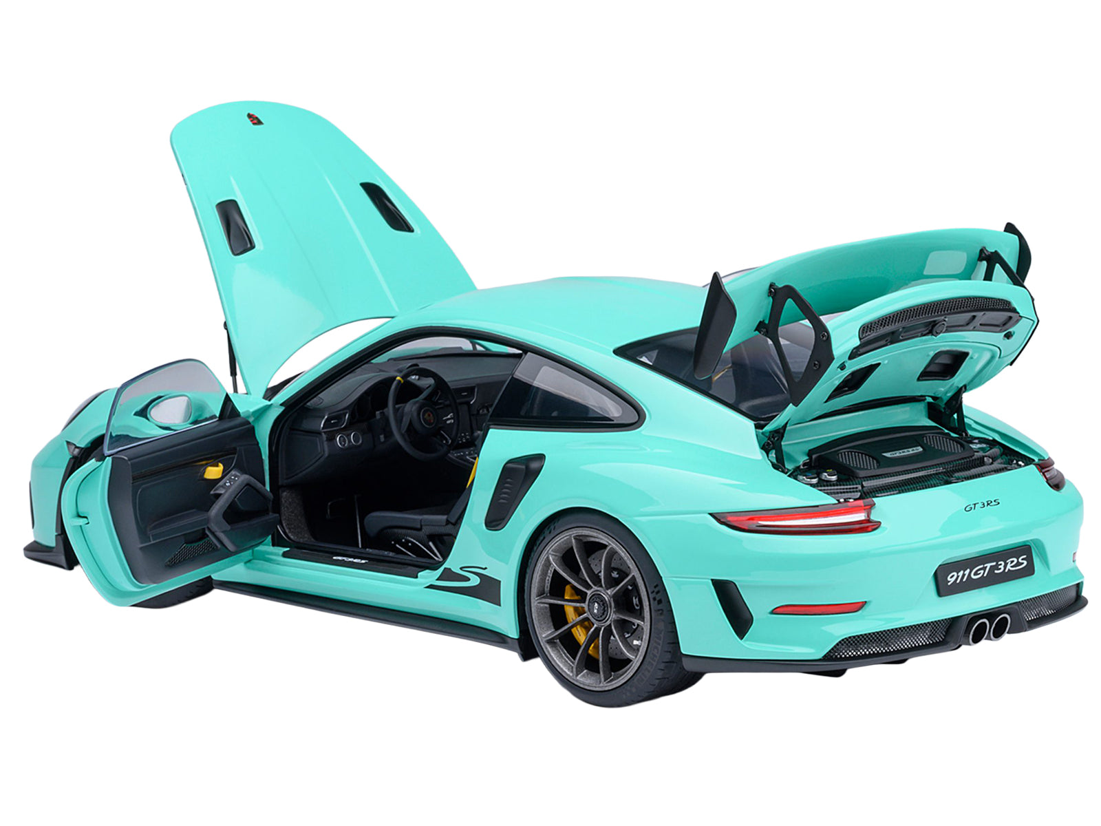 Porsche 911 (991.2) GT3 RS Mint Green 1/18 Model Car by Autoart - image 2