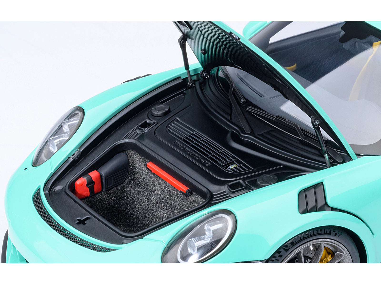 Porsche 911 (991.2) GT3 RS Mint Green 1/18 Model Car by Autoart - image 3