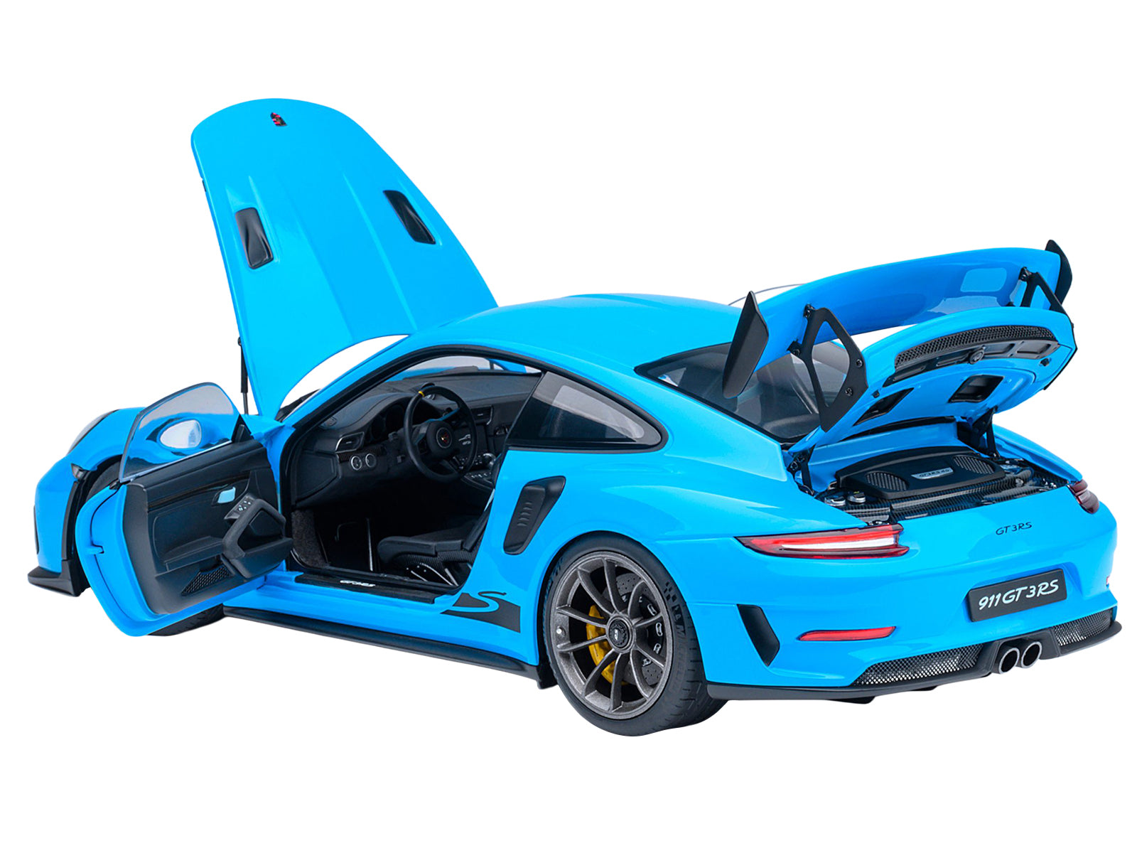 Porsche 911 (991.2) GT3 RS Riviera Blue 1/18 Model Car by Autoart - image 2