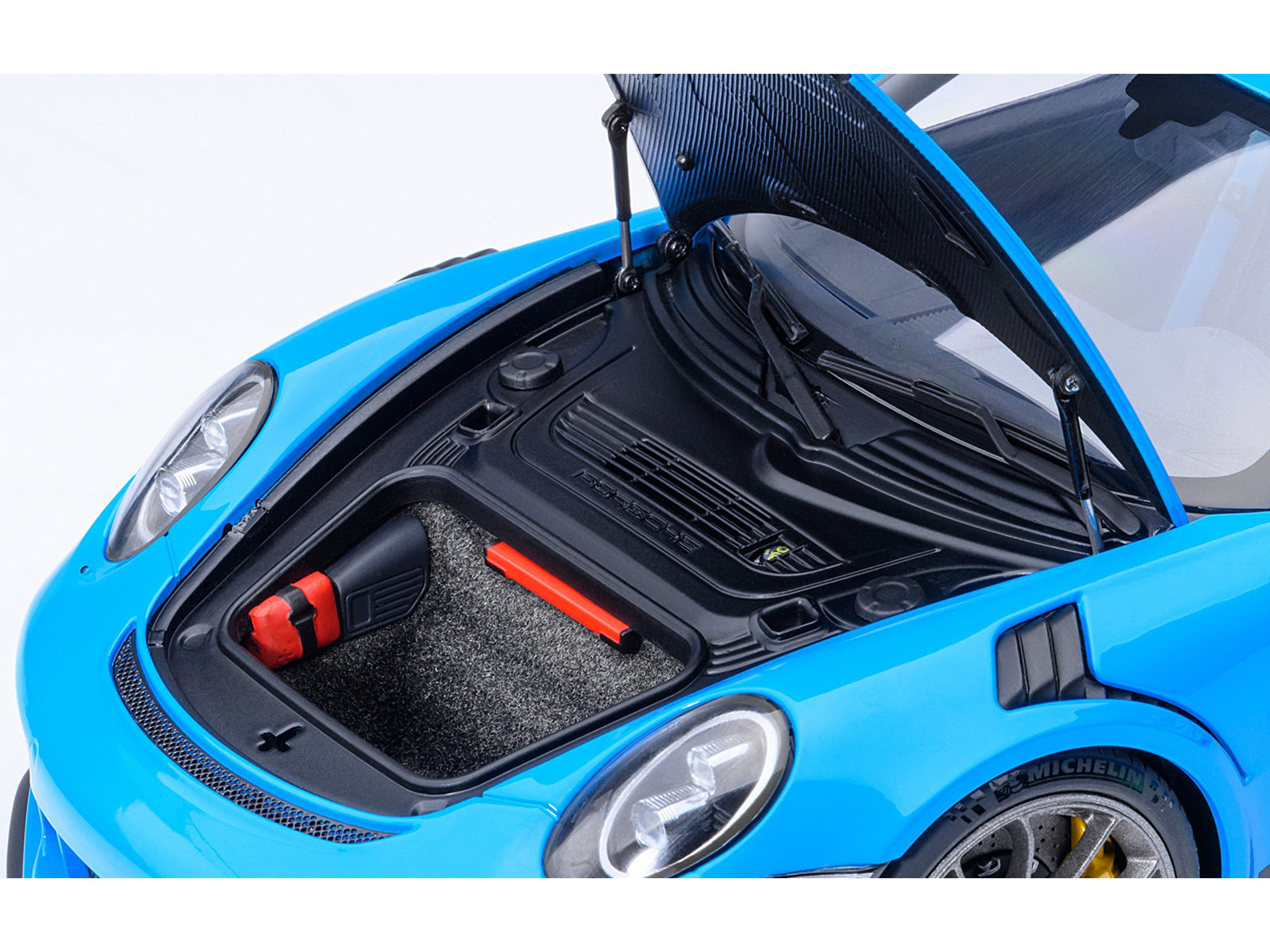Porsche 911 (991.2) GT3 RS Riviera Blue 1/18 Model Car by Autoart - image 3
