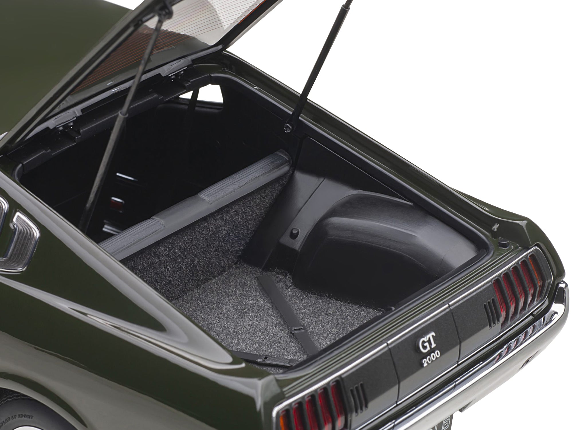 1973 Toyota Celica Liftback 2000GT (RA25) RHD (Right Hand Drive) Moss Green 1/18 Model Car by Autoart - image 3